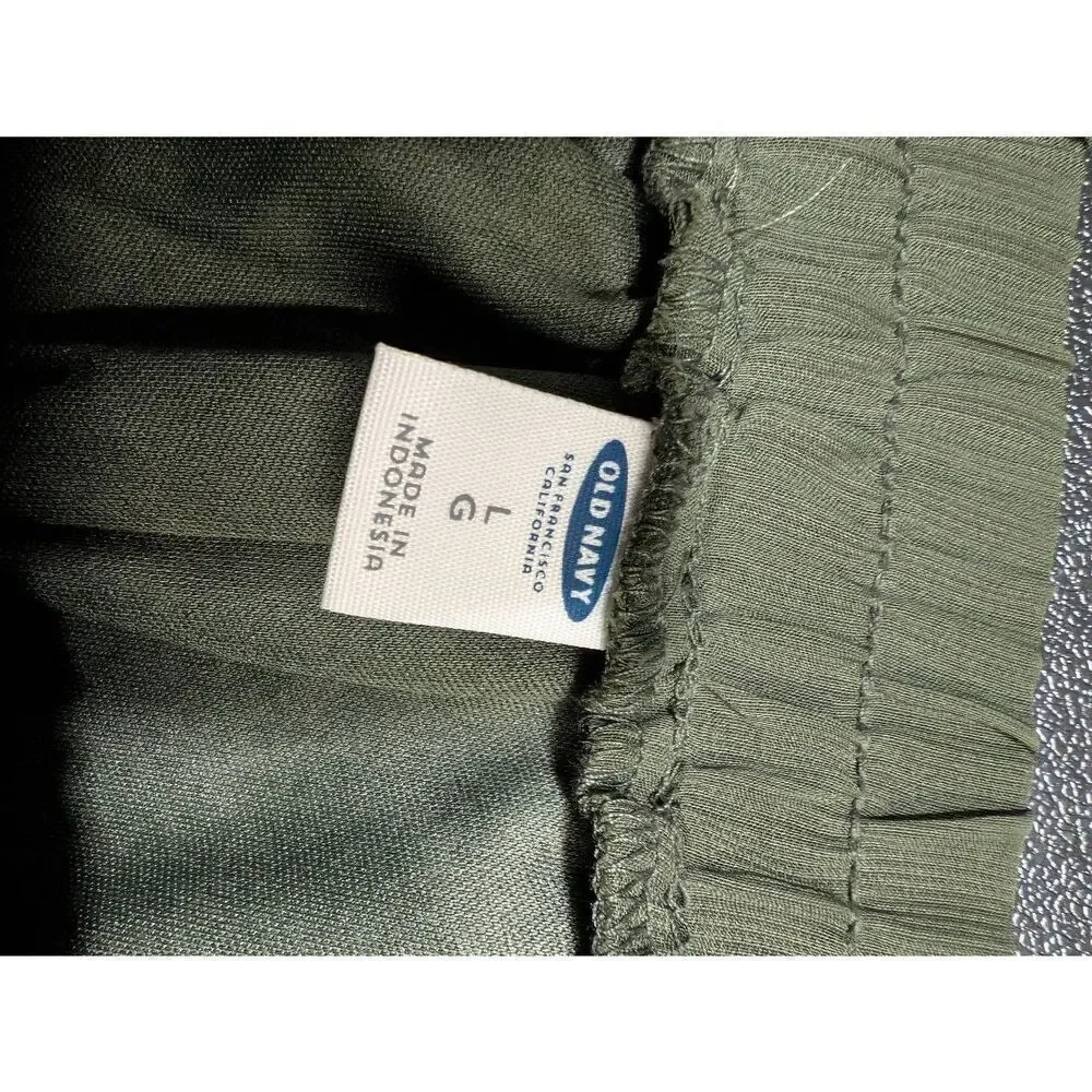 Old Navy Green Knee-length A-line Skirt, Business Casual Women's Large